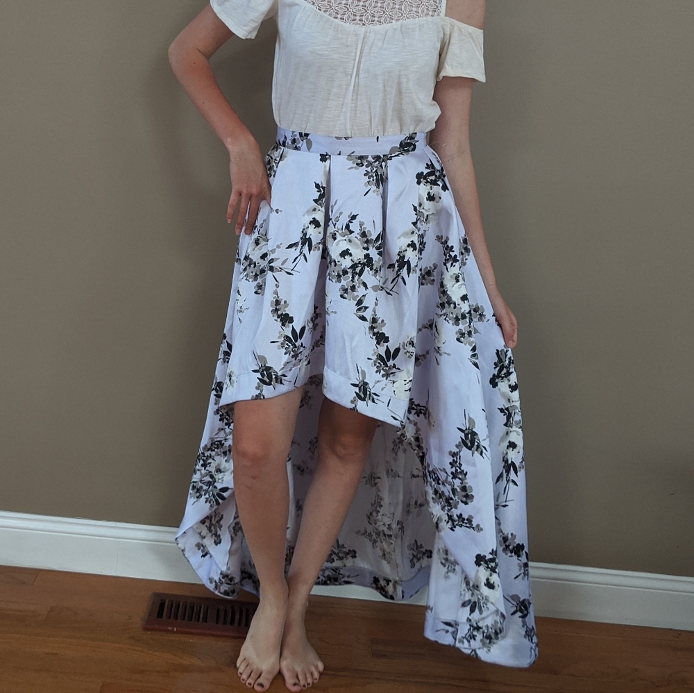 NWT Macy's Speechless Hi-Low Floral Skirt - Picture 14 of 16